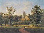 View of the Natolin Palace. unknow artist
